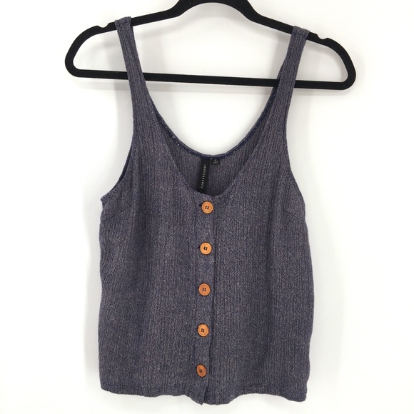 🚫SOLD🚫 Knot Sisters Alyssa Linen Blend Tank Top - Picture 2 of 6